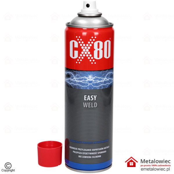 CX80 Easy Weld Spawalniczy Preparat Antyodpsryskowy do spawania spray 500 ml