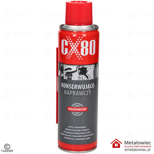 CX80 KONSERWUJĄCO NAPRAWCZY 250 ml spray preparat wielozadaniowy wielofunkcyjny 1001 zastosowań
