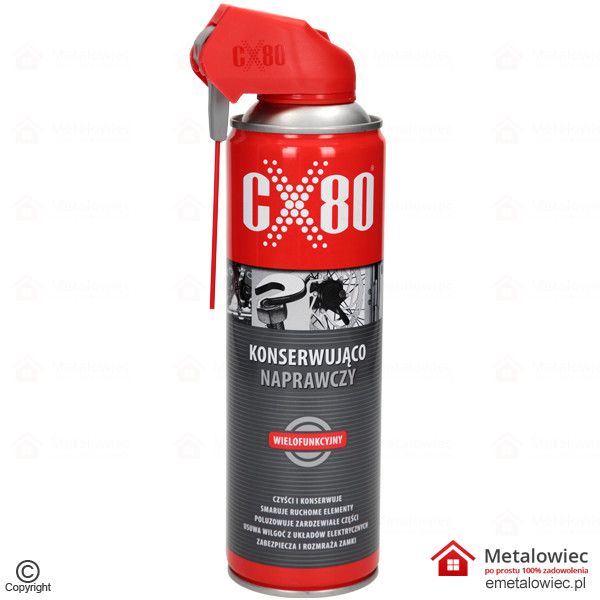 CX80 KONSERWUJĄCO NAPRAWCZY spray 500 ml preparat wielozadaniowy wielofunkcyjny 1001 zastosowań