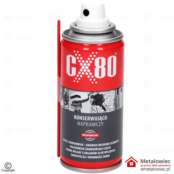 preparat wielofunkcyjny CX80 KONSERWUJĄCO NAPRAWCZY 100 ml spray wielozadaniowy 1001 zastosowań