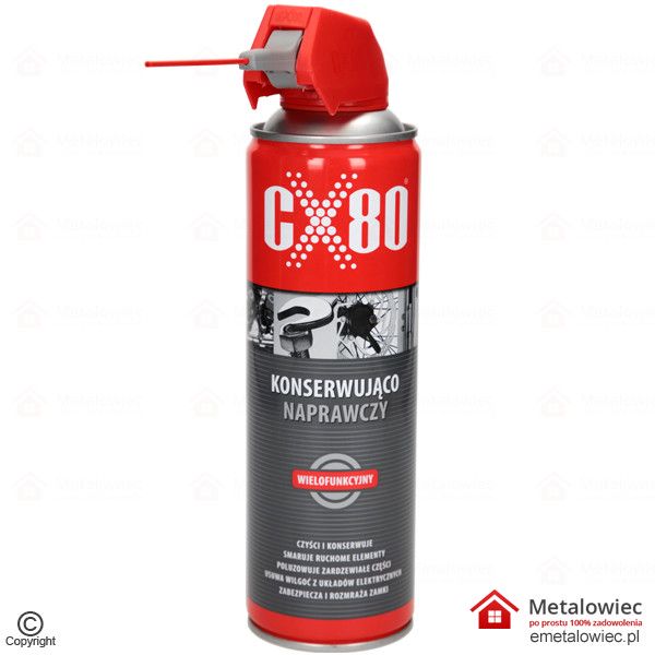 preparat wielofunkcyjny CX80 KONSERWUJĄCO NAPRAWCZY 500 ml spray wielozadaniowy 1001 zastosowań