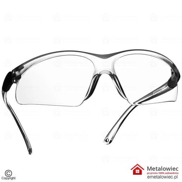 Okulary ochronne okulary bezbarwne KALAHARI, Ochrona oczu, Gogle ochronne, Okulary robocze, Okulary transparentne, okulary ochronne bhp, soczewka bezbarwna,