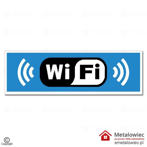 Tablica informacyjna Dostęp do Wi Fi znak BHP