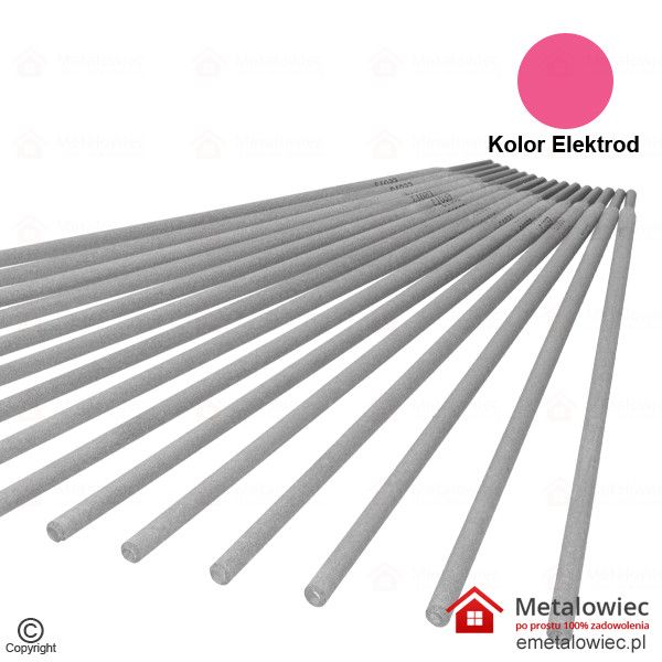 elektrody uniwersalne RUTWELD 12 różowe 3.2x350 METALWELD do spawania spawarką inwertorową
